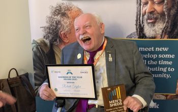 UK Men’s Sheds Association award winner for Shedder of the year goes to Rob Taylor from Mewday men in sheds