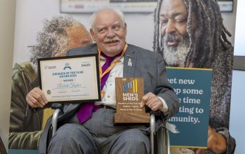UK Men’s Sheds Association award winner for Shedder of the year goes to Rob Taylor from Mewday men in sheds